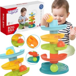 BABY Kulodrom Tor Kulkowy Zestaw Spirala + 3 Kulki