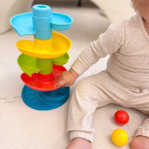  BABY Kulodrom Tor Kulkowy Zestaw Spirala + 3 Kulki