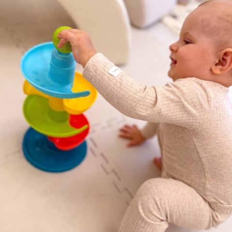  BABY Kulodrom Tor Kulkowy Zestaw Spirala + 3 Kulki