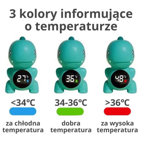  BABY Termometr Do Mierzenia Temperatury Wody Niebieski