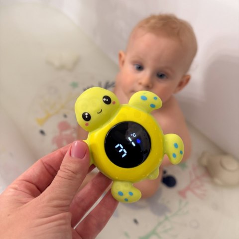  BABY Termometr do Kąpieli 2w1 Mierzenia Temperatury Wody i Pomieszczenia Żółwik
