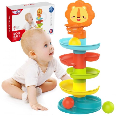  BABY Tor Zjeżdzalnia Kulek Wieża z Piłeczkami Kulodrom
