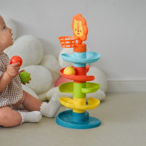  BABY Tor Zjeżdzalnia Kulek Wieża z Piłeczkami Kulodrom