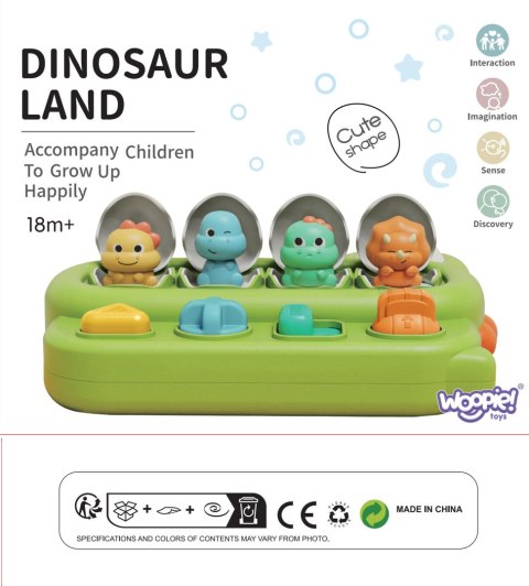  BABY Zabawka Edukacyjna Wyskakujące Dinozaury POP-UP
