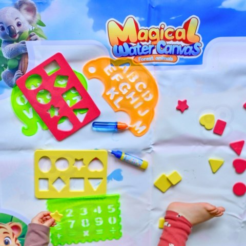  Mata Wodna do Malowania Safari Literki Cyferki