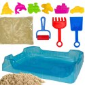  Piasek Kinetyczny 0,5 kg Zestaw Stolik z Foremkami