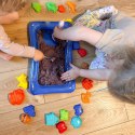 Piasek Kinetyczny 0,8 kg Zestaw w Koszyku z Foremkami