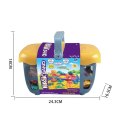 Piasek Kinetyczny 0,8 kg Zestaw w Koszyku z Foremkami