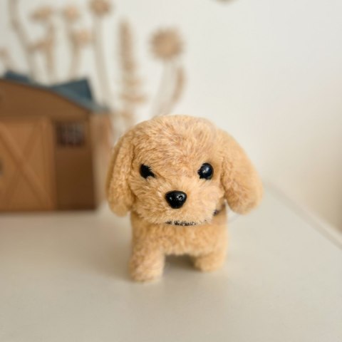  Piesek Interaktywny Pluszak z Kością Bichon Golden Retriever