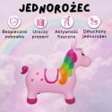  Skoczek Gumowy do Skakania Jednorożec Różowy + Pompka
