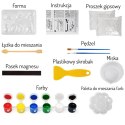  Zestaw Kreatywny z Farbami DIY Zrób Odlewy Gipsowe Figurki i Pomaluj - Zestaw Dinozaury