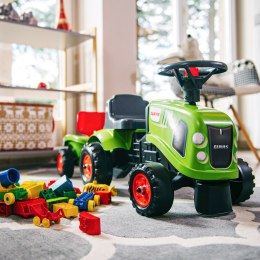 FALK Traktorek Baby Claas Zielony z Przyczepką + akc. od 1-3 lat