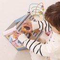  PolarB Activity Box Drewniane Edukacyjne Centrum Gier 5w1 kostka