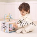  PolarB Activity Box Drewniane Edukacyjne Centrum Gier 5w1 kostka