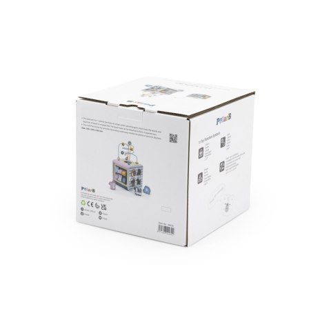  PolarB Activity Box Drewniane Edukacyjne Centrum Gier 5w1 kostka