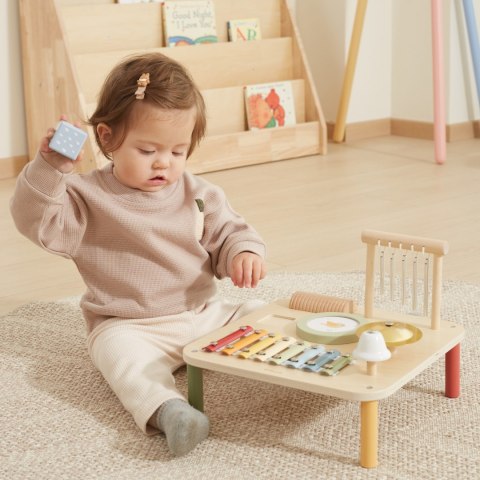 Viga Drewniany Stolik Edukacyjny Muzyczny Sensoryczny 7W1