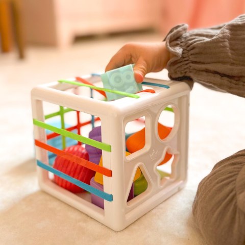  BABY Elastyczna Kostka Sensoryczna Sorter dla Dzieci Kolorowe Kształty 11 el.