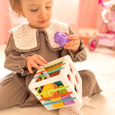  BABY Elastyczna Kostka Sensoryczna Sorter dla Dzieci Kolorowe Kształty 11 el.