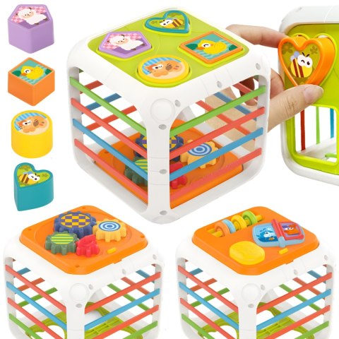  BABY Kostka Edukacyjna Sorter 4w1 Kształty 18m+