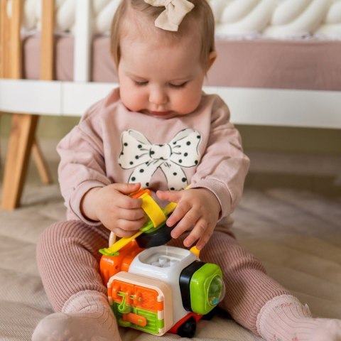  BABY Montessori Manipulacyjny Zestaw Konstrukcyjny Samochód Kotek 1
