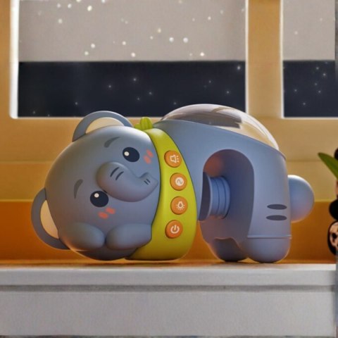  BABY Projektor Gwiazd Rzutnik Lampka Nocna dla Dzieci Słonik