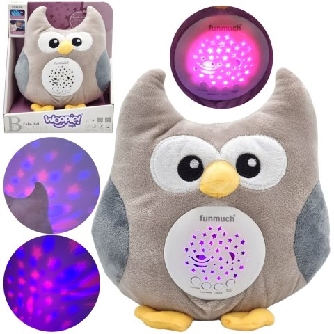  BABY Przytulanka Usypiacz Projektor 2w1 Sówka - 10 Kołysanek