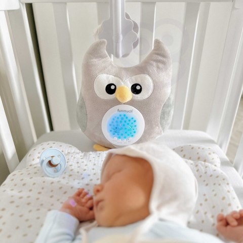  BABY Przytulanka Usypiacz Projektor 2w1 Sówka - 10 Kołysanek