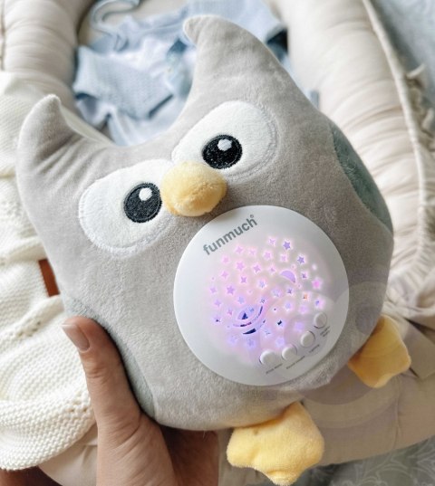  BABY Przytulanka Usypiacz Projektor 2w1 Sówka - 10 Kołysanek
