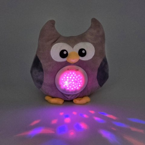  BABY Przytulanka Usypiacz Projektor 2w1 Sówka - 10 Kołysanek