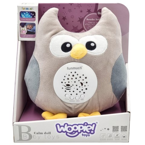  BABY Przytulanka Usypiacz Projektor 2w1 Sówka - 10 Kołysanek