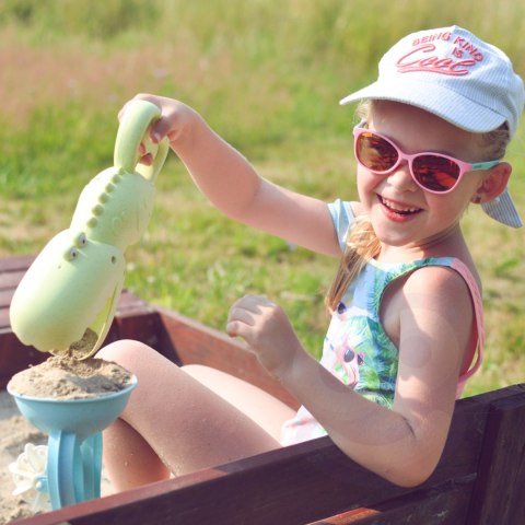 GREEN Krokodyl Łopatka Zbierak do Piasku i Wody Zielona BIODEGRADOWALNY ORGANICZNY MATERIAŁ