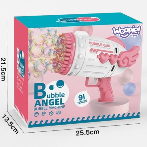  Pistolet do Robienia Baniek Mydlanych 91 Otworów Różowy