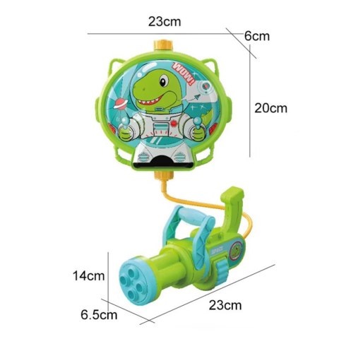  Pistolet na Wodę z Plecakiem Dino
