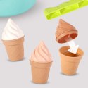  Zestaw do Piasku FUN ICE CREAM Lody 2w1 Fabryka Śnieżek 15 el.