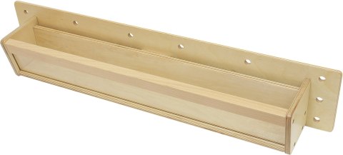  Drewniany Pojemniczek Przezroczysta Ścianka 80 cm do Tablic Naukowo-Kreatywnych STEM