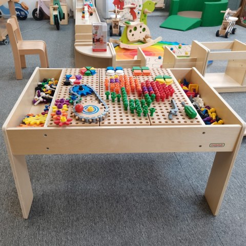  Drewniany Stół Edukacyjny + AKCESORIA STEM WALL