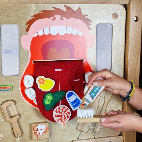  Higiena Jamy Ustnej Ścienna Tablica Sensoryczna Flex Montessori