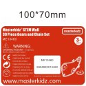  Koła Zębate Zbuduj Własny Mechanizm - Tablica Naukowo-Kreatywna STEM