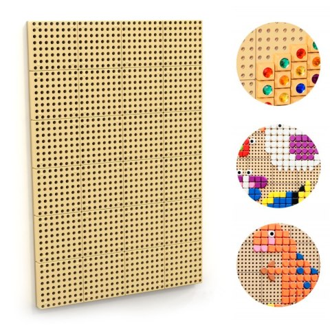  Panel Ścienny Tablica Naukowa Kreatywna STEM + Panel Monatażowy 120x80cm