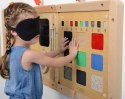  Tablica Edukacyjna Rozpoznawanie Materiałów Faktur Zmysł Dotyku