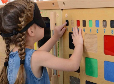  Tablica Edukacyjna Rozpoznawanie Materiałów Faktur Zmysł Dotyku