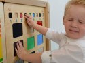  Tablica Edukacyjna Rozpoznawanie Materiałów Faktur Zmysł Dotyku