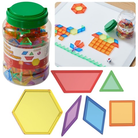 Zestaw Klocki Montessori Tangram Mozaika 140 el.