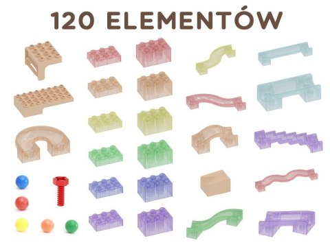  Zestaw Konstrukcyjny Tor dla Piłek Tablica STEM 120elementów