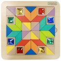 Układanka Mozaika Nauka Kolorów i Kształtów Tangram Montessori