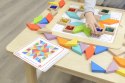  Układanka Mozaika Nauka Kolorów i Kształtów Tangram Montessori