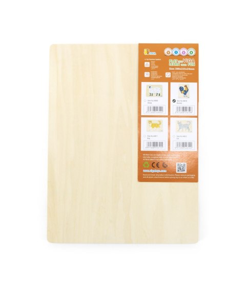  Drewniane Puzzle Montessori Kogut z Pinezkami