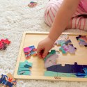  Drewniane Puzzle Układanka 24 el. Sekrety Morza