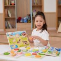  Drewniane Puzzle Układanka Montessori 2w1 Figurki Warzywa