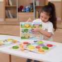  Drewniane Puzzle Układanka Montessori 2w1 Figurki Warzywa